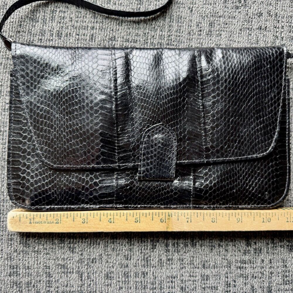 Vintage Python (?) Snakeskin Crossbody Or Clutch … - image 7